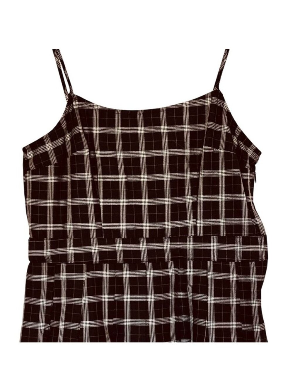 Plaid Womens Sz M Skater Mini Dress Clueless Preppy Coquette Dark Academia Y2K - Picture 8 of 14